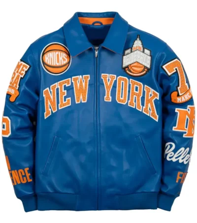 Pelle Pelle x FISLL Knicks Orange Blue Jacket
