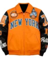 Pelle Pelle x FISLL Knicks Orange Jacket