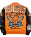 Pelle Pelle x FISLL Knicks Orange Jacket back