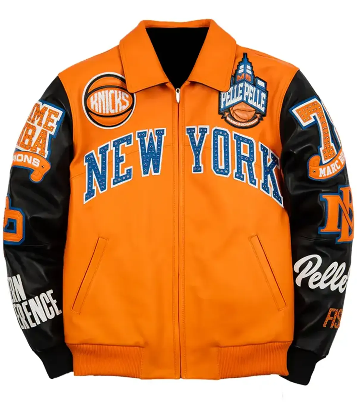 Pelle Pelle x FISLL Knicks Orange Jacket