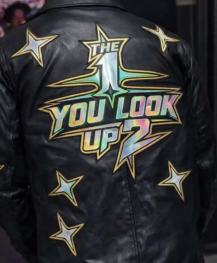 Shop Kevin Knight The 1 You Look Up 2 Back Leather Jacket For Men and Women