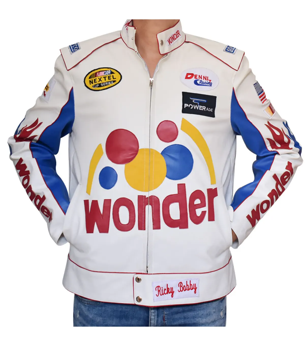 Shop Talladega Nights Ricky Bobby Wonder Bread Racing Jacket