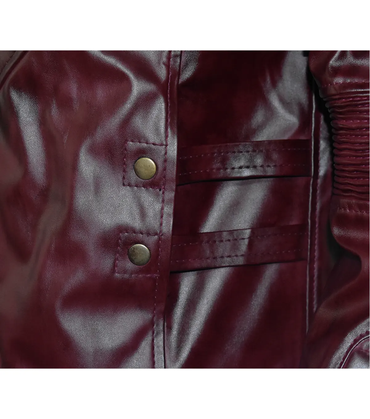 Star Lord Guardians of the Galaxy Vol 2 Leather Jacket close up