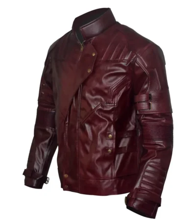 Star Lord Guardians of the Galaxy Vol 2 Leather Jacket side view