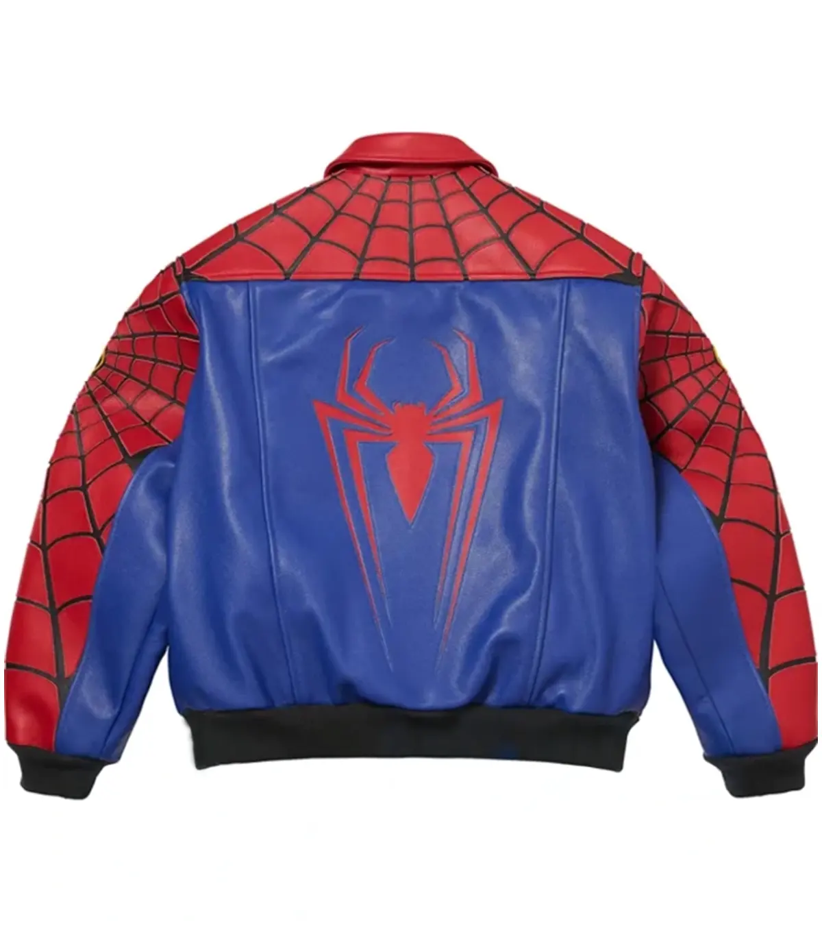 Supreme x Vanson Spider-Man Red Jacket back