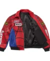 Supreme x Vanson Spider-Man Red Jacket open front