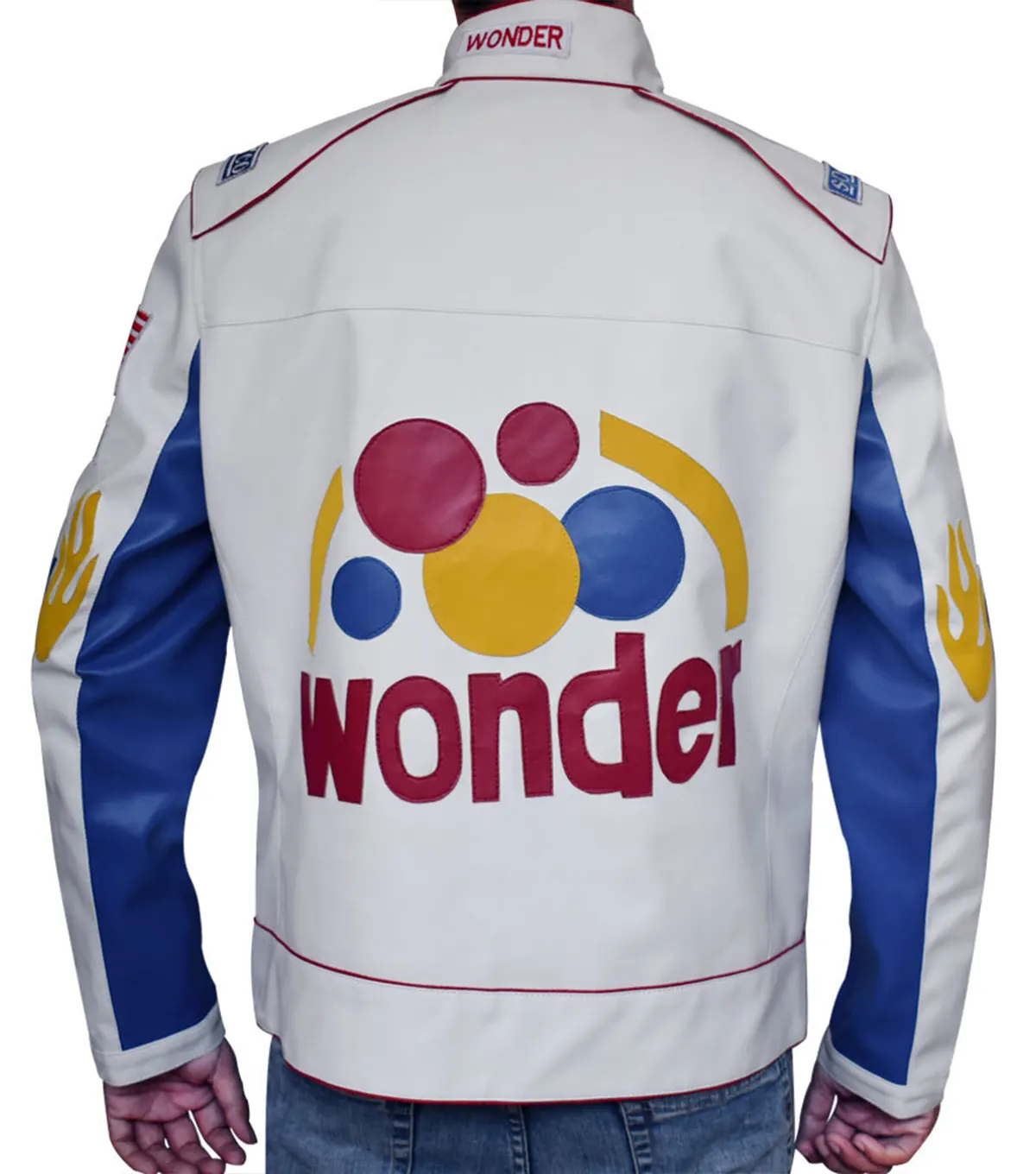 Talladega Nights Ricky Bobby Wonder Bread Racing Jacket back