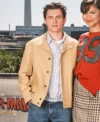 Tom Holland Spider-Man Brand New Day Promotion Amano Conference Berlin 2026 Prada Leather Jacket