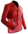 Tyler Durden fight club Signature Brad Pitt Red Jacket side