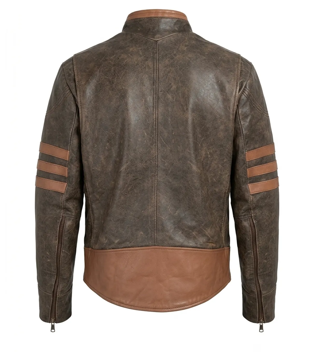 X Men Origins Wolverine Leather Jacket back
