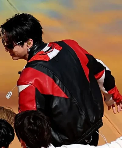 2026 FIFA World Cup Halftime Show Jungkook Leather Jacket Back