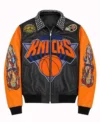 2026 New York Knicks Championship Leather Jacket