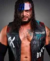 2026 TNA World Champion Wrestler Mike Santana The Illest Black Leather Vest Front