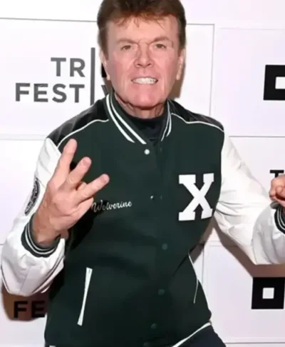 2026 World Premiere Cal Dodd Wolverine X-Men Green and White Varsity Jacket Right