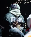 2026 World Tour A$AP Rocky Edmonton Don’t Be Dumb Black Satin Bomber Jacket Back