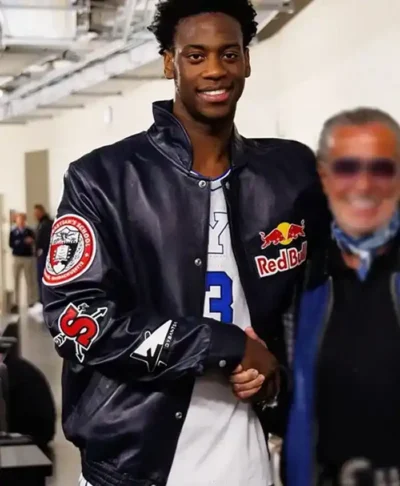 AJ Dybantsa Red Bull Leather Jacket