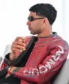 Achraf Hakimi Under Armour x 424 Red Leather Jacket