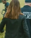 Alona Tal Cross 2026 TV Series Kayla Craig Quilted Black Biker Leather Jacket Sale