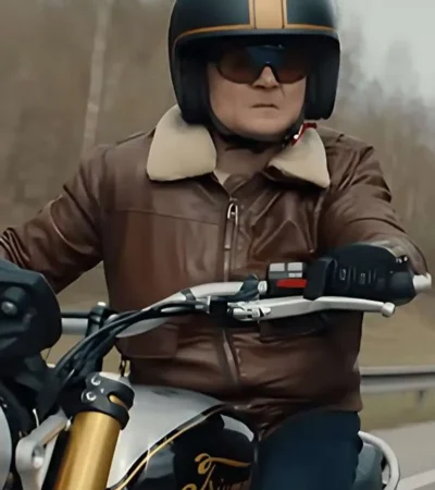 Arturo Castro Matchbox Brown Leather Jacket