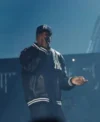Ay-Z 30th anniversary 2026 Yankees Stadium Performance Black Leather Bomber Jacket Sale