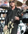 Billie Joe Armstrong Super Bowl LX Green Day Black Leather Jacket For Men