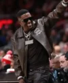 Boosie Badazz Chicago Bulls v Atlanta Hawks Brown Leather Jacket Sale