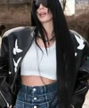 Buy Camilla Araujo Paris Fashion Week 2026 Black Leather Jacket For Sale