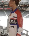 Buy Edmonton Oilers Lauren Kyle Multi-color Leather Jacket For Sale