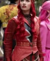 Buy Kylie Cantrall Descendants Wicked Wonderland 2026 Red Leather Jacket For Sale