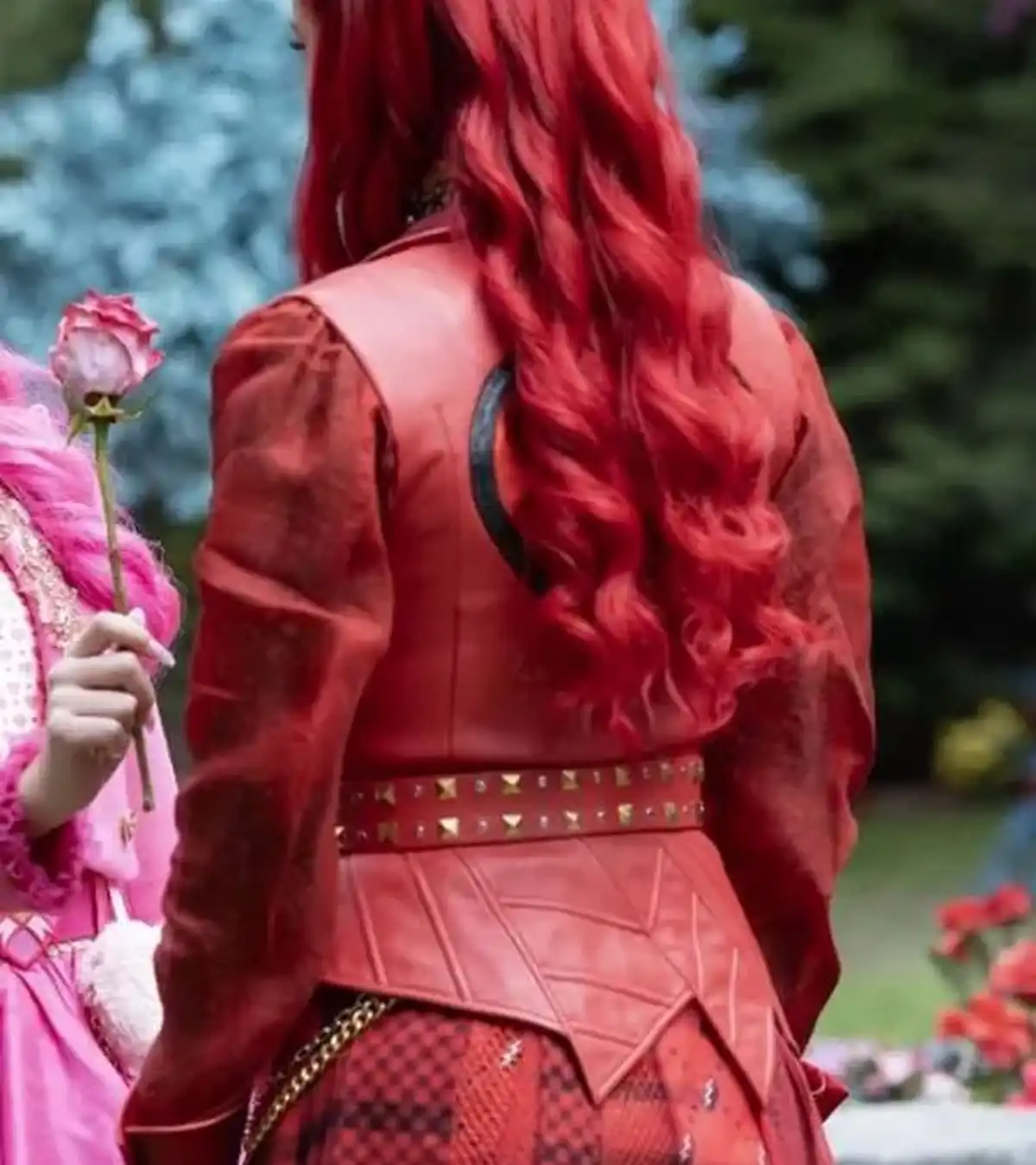 Buy Kylie Cantrall Descendants Wicked Wonderland 2026 Red Leather Jacket