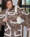 Buy Meredith Marks TV Show Brown Real Leather Bomber Jacket For Sale
