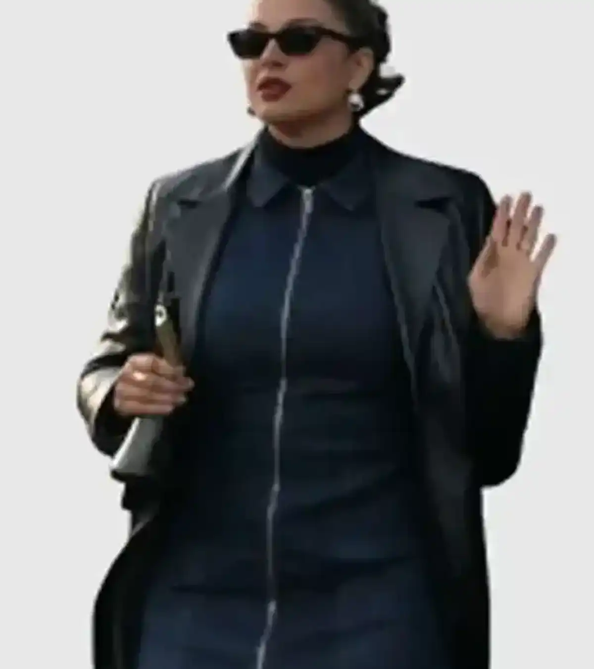 Buy Taneshia Abt Crap Happens 2026 Dalia Cakmak Black Leather Coat For Sale