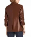 Buy The Young and the Restless 2026 Sharon Case Brown Leather Blazer For Sale
