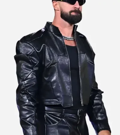 Buy WWE Summer Slam Kickoff Fanatics Fest 2026 Seth Rollins Black Leather Jacket For Sale