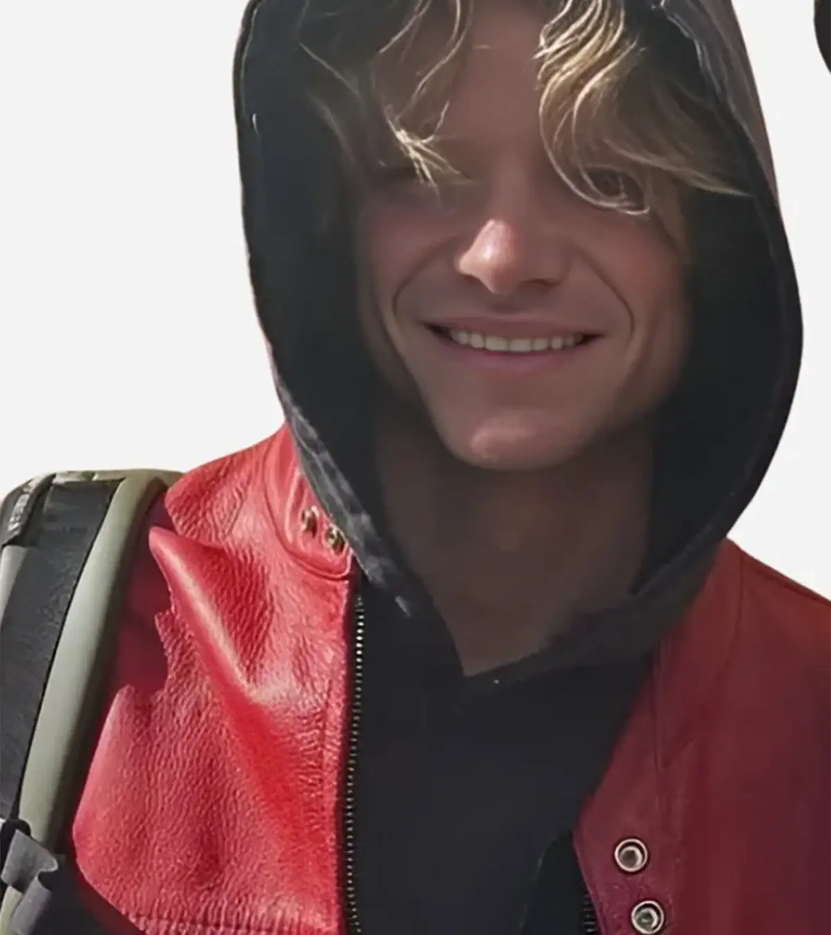 BuyTom Rhys Harries Movie Clayface 2026 Matt Hagen Red and Black Leather Jacket Sale