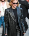 Carey Mulligan Leather Trench Coat