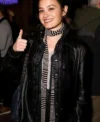 Chase Sui After Party 2026 Black Leather Jacket For Women