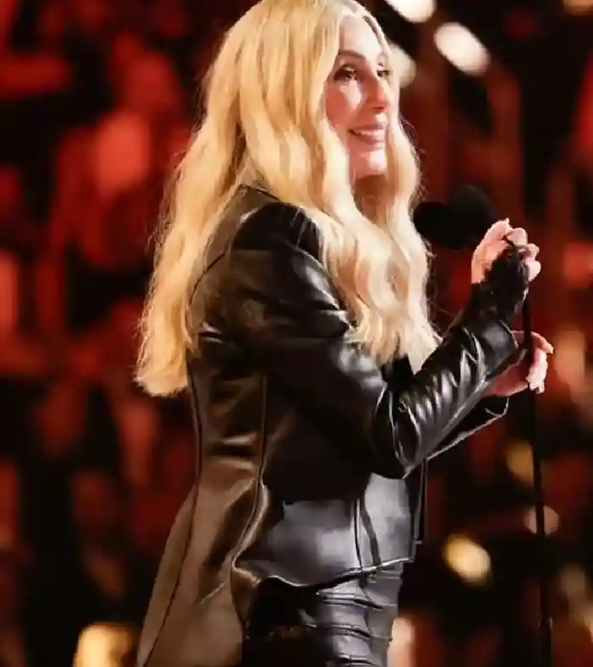 Cher Grammy Awards 2026 Black Leather Jacket For Sale