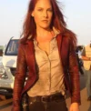 Claire Redfield Movie Resident Evil The Final Chapter Red Leather Jacket