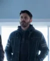 Cobby TV Series The Instigators Season 01 Casey Affleck Black Leather Jacket