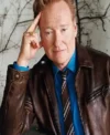 Conan O’Brien Must Go S02 2025 Brown Genuine Leather Jacket For Men