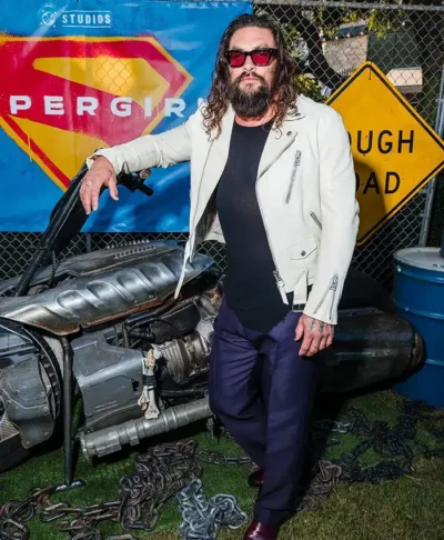 DC Event LA 2026 Supergirl Jason Momoa Leather Jacket