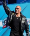 Dwayne Johnson The Rock Daytona 500 Black Leather Jacket