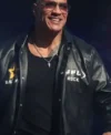 Dwayne Johnson The Rock Daytona 500 Black Leather Jacket For Men