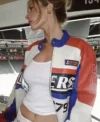 Edmonton Oilers Lauren Kyle Multi-color Leather Jacket For Sale