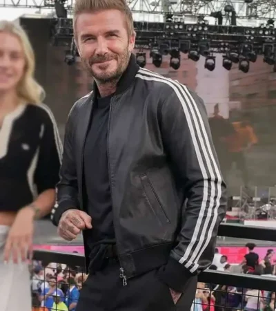 FIFA 2026 David Beckham Bomber Leather Jacket