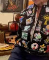 FIFA World Cup 2026 Jeff Hamilton Patchwork Black Wool Bomber Jacket Closeup