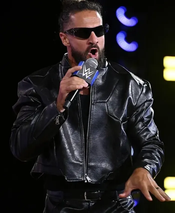 Fanatics Fest Seth Rollins Leather Jacket