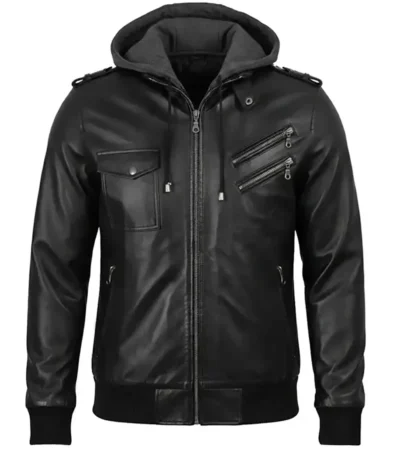 Free Venezuela Black Leather Jacket