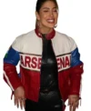Gabrielle Figueiredo Arsenal Leather Jacket